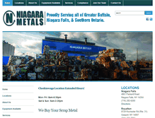 Tablet Screenshot of niagarametals.com